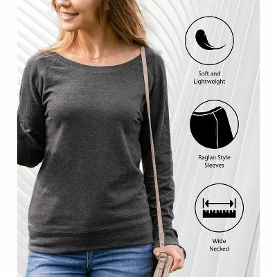 Women's - Wicked - Don't Hide Magic Lightweight French Terry Wide Neck Long Sleeve Graphic Shirt 2 Women's - Wicked - Don't Hide Magic Lightweight French Terry Wide Neck Long Sleeve Graphic Shirt - Image 2