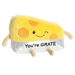 Aurora Medium You're Grate JUST SAYIN' Witty Stuffed Animal Yellow 9.5"