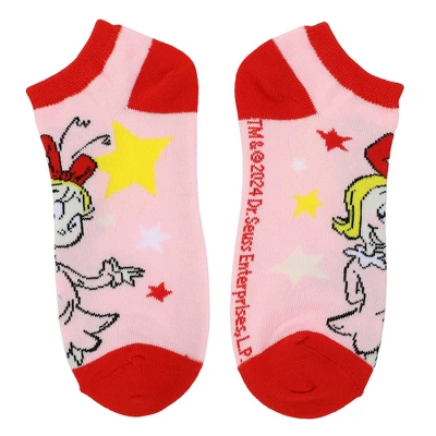 The Grinch Character Art Women's 5-Pair Ankle Socks-OSFA 3 The Grinch Character Art Women's 5-Pair Ankle Socks-OSFA - Image 3