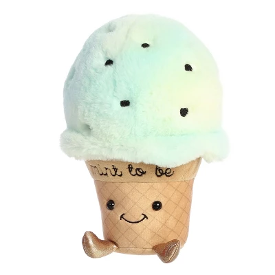 Aurora Val Sayings 8" Mint To Be Ice Cream Green Stuffed Animal 4 Aurora Val Sayings 8" Mint To Be Ice Cream Green Stuffed Animal - Image 4
