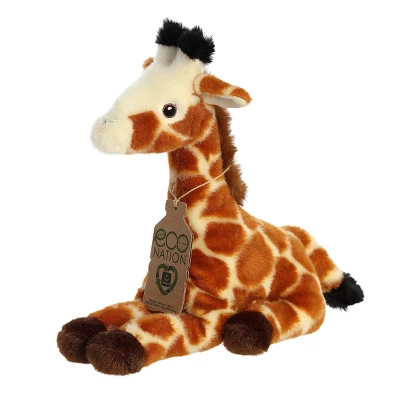 Aurora Small Giraffe Eco Nation Eco-Friendly Stuffed Animal Orange 8.5" 2 Aurora Small Giraffe Eco Nation Eco-Friendly Stuffed Animal Orange 8.5" - Image 2