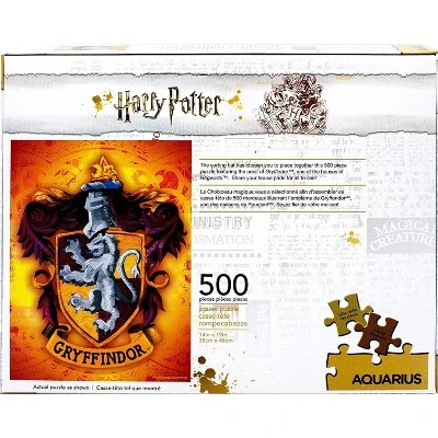 Aquarius Puzzles Harry Potter Gryffindor Logo 500 Piece Jigsaw Puzzle 2 Aquarius Puzzles Harry Potter Gryffindor Logo 500 Piece Jigsaw Puzzle - Image 2