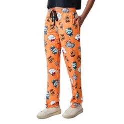 Hello Kitty Halloween Costumes Women's Orange Sleep Pajama Pants
