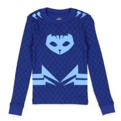PJ Masks Toddler Girls' Boys' Catboy Character Costume Sleep Pajama Set Blue