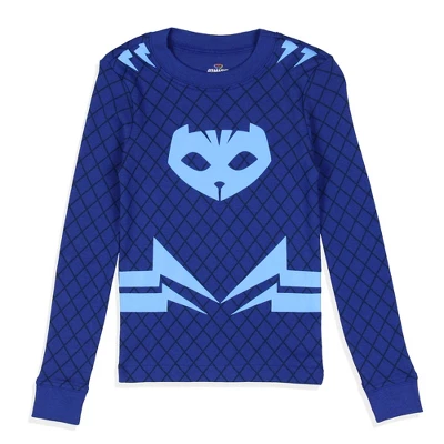 PJ Masks Toddler Girls' Boys' Catboy Character Costume Sleep Pajama Set Blue 1 PJ Masks Toddler Girls' Boys' Catboy Character Costume Sleep Pajama Set Blue