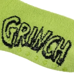 The Grinch Character Face Women's Green Chenille Knee High Socks -Toys Sale Store GUEST 0d41a532 a680 44fc 94cc 2d868996693d