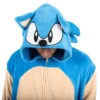 Sonic The Hedgehog Sonic Adult Hooded Kigurumi Onesie Costume Union Suit