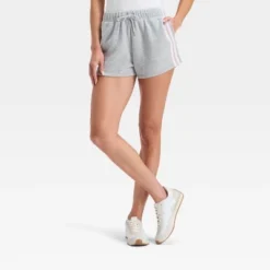 Women's Striped Graphic Shorts - Light Gray -Toys Sale Store GUEST 10e6526f 5ed7 472d a108 999277989bb7
