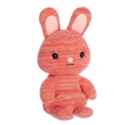 Aurora Medium Bunny Cozyroos Snuggly Stuffed Animal Pink 11"