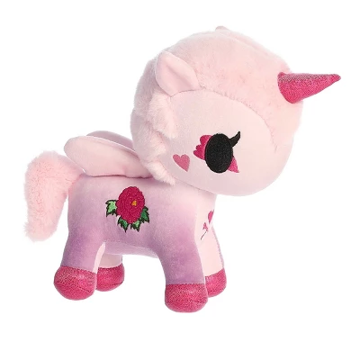 Aurora Small Flower Power Peony Unicorno Tokidoki Enchanting Stuffed Animal Pink 7.5" 2 Aurora Small Flower Power Peony Unicorno Tokidoki Enchanting Stuffed Animal Pink 7.5" - Image 2