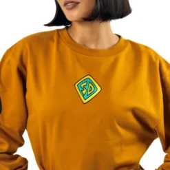 Scooby-Doo Scooby Doo Dog Tag & Spots Women's Brown Crew Neck Long Sleeve Oversized Fleece Sweatshirt 6 Scooby-Doo Scooby Doo Dog Tag & Spots Women's Brown Crew Neck Long Sleeve Oversized Fleece Sweatshirt -Toys Sale Store GUEST 15e4711b db82 411c b987 43dc179bbb15