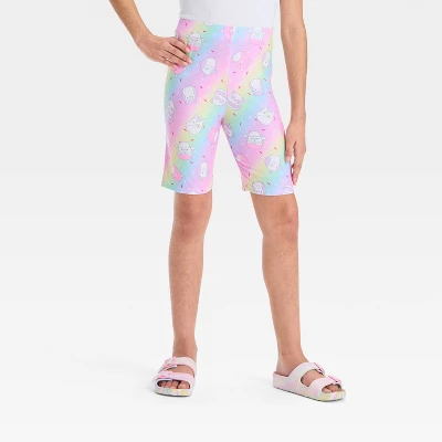 Girls' Squishmallows Bike Shorts Pastel Purple 3 Girls' Squishmallows Bike Shorts Pastel Purple - Image 3