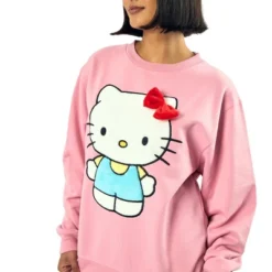 Hello Kitty Big Face Plush Character Women's Pink Crew Neck Long Sleeve Oversized Fleece Sweatshirt 8 Hello Kitty Big Face Plush Character Women's Pink Crew Neck Long Sleeve Oversized Fleece Sweatshirt -Toys Sale Store GUEST 1748f530 9b02 4752 9f35 de2bae93d6e3