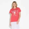 Women's Strawberry Shortcake Short Sleeve Graphic T-Shirt - Cherry Red