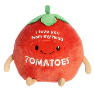 Aurora Small Love You From Head To Tomatoes JUST SAYIN' Witty Stuffed Animal Red 8" 4 Aurora Small Love You From Head To Tomatoes JUST SAYIN' Witty Stuffed Animal Red 8" - Image 4
