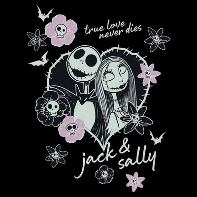 Mens The Nightmare Before Christmas Jack And Sally True Love Never Dies T Shirt 1 Mens The Nightmare Before Christmas Jack And Sally True Love Never Dies T Shirt