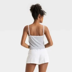 Women's Good Luck Graphic Tank Top - Heather Gray