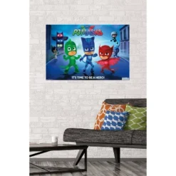 22" X 34" PJ Masks: Its Time To Be A Hero Premium Poster - Trends International