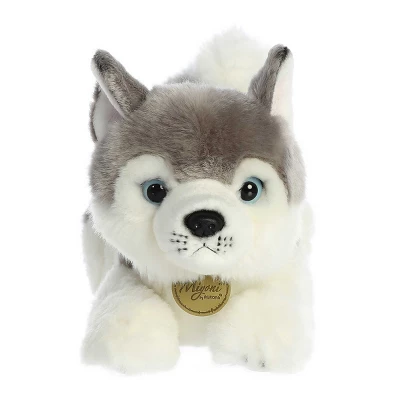 Aurora Miyoni 11" Husky Grey Stuffed Animal 1 Aurora Miyoni 11" Husky Grey Stuffed Animal