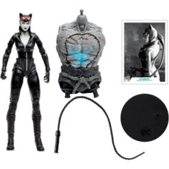 DC COMICS Mcfarlane Toys DC Multiverse 7 Inch Action Figure | Arkham City Catwoman (BW Gold Label)