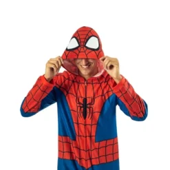 Spider-Man Costume Men's Hooded Onesie Cosplay Costume Union Suit -Toys Sale Store GUEST 215da8c9 1d7f 40b8 8a26 fc2b74507a4b