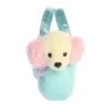Aurora Small Cotton Candy Puppy Fancy Pals Fashionable Stuffed Animal White 8"