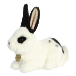 Aurora Miyoni 10" Black And White Rex Rabbit White Stuffed Animal -Toys Sale Store GUEST 290cc843 4198 4dfc ace8 f0581f89fcff