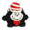 Aurora Small Cat In The Hat Ball Dr. Seuss Whimsical Stuffed Animal Black 8"