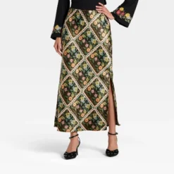 Latino Heritage Month Women's Maxi Skirt - Black Floral -Toys Sale Store GUEST 3003f71d 0ffa 46b6 96dc d8307a8424b9