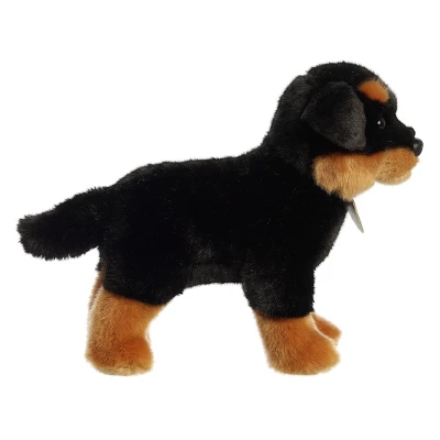 Aurora Miyoni 10" Rottweiler Black Stuffed Animal 2 Aurora Miyoni 10" Rottweiler Black Stuffed Animal - Image 2
