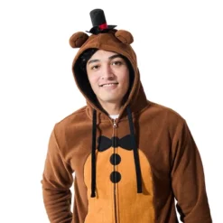 Five Nights At Freddy's Freddy Fazbear Long Sleeve Men's Brown Cosplay Hoodie -Toys Sale Store GUEST 3749bf4e 70a7 4086 8927 ba9dedd45fb4