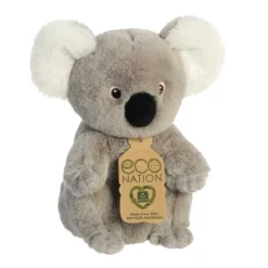 Aurora Small Koala Eco Nation Eco-Friendly Stuffed Animal Gray 7.5"