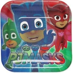 Birthday Express PJ Mask Party Supplies Dessert Plates
