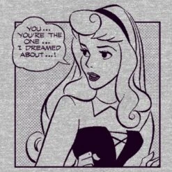 Men's Sleeping Beauty Aurora Comic Strip T-Shirt