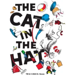 Infant's Dr. Seuss Cat In The Hat Mess Bodysuit - White - 6 Months