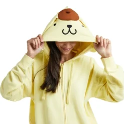 SANRIO Pom Pom Purin Cosplay Long Sleeve Pastel Yellow Women's Zip Hoodie -Toys Sale Store GUEST 3d5e1e0e ff6a 411a aecd 58e602b92581