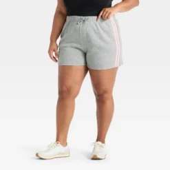 Women's Striped Graphic Shorts - Light Gray -Toys Sale Store GUEST 40a8e83d 20e0 473d 9ca6 e360ee88a6ad