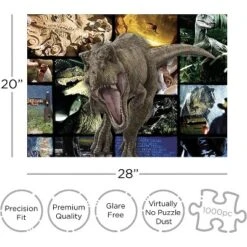 Aquarius Puzzles Jurassic Park Collage 1000 Piece Jigsaw Puzzle