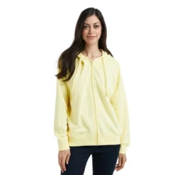 SANRIO Pom Pom Purin Cosplay Long Sleeve Pastel Yellow Women's Zip Hoodie