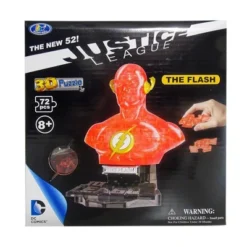Eaglemoss Limited DC The Flash 72 Piece 3D Jigsaw Puzzle | Crystal Color