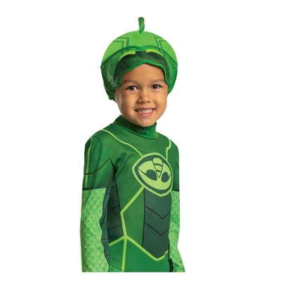 Hasbro Toddler PJ Masks Gekko Classic Halloween Costume Jumpsuit With Headpiece 4-6 2 Hasbro Toddler PJ Masks Gekko Classic Halloween Costume Jumpsuit With Headpiece 4-6 - Image 2