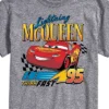 Men's - Cars - Lightning McQueen Think Fast 95 Short Sleeve Graphic T-Shirt