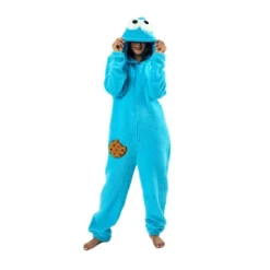 Sesame Street Cookie Monster Onesie Costume Union Suit With Hood -Toys Sale Store GUEST 47585cab 25dd 48e8 b914 5e51a90dee32