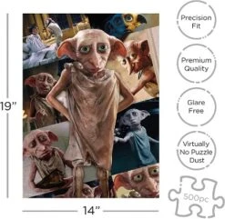 Aquarius Puzzles Harry Potter Dobby 500 Piece Jigsaw Puzzle