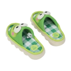 Keroppi 3D Character Face Art Women's Green & White Plaid Open-Toed Slide Slippers 9 Keroppi 3D Character Face Art Women's Green & White Plaid Open-Toed Slide Slippers -Toys Sale Store GUEST 4904723f fc95 4d63 aaaa abd4122e012e
