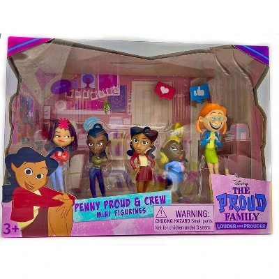 Disney The Proud Family Louder And Prouder Penny Proud & Crew Mini Figurines Pack 1 Disney The Proud Family Louder And Prouder Penny Proud & Crew Mini Figurines Pack