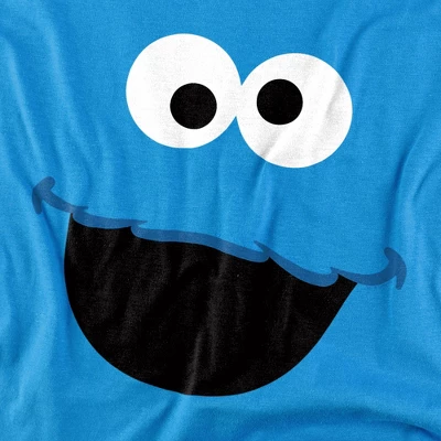Men's Sesame Street Cookie Monster Face T-Shirt 1 Men's Sesame Street Cookie Monster Face T-Shirt