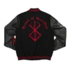 Berserk Brand Of Sacrifice Adult Black Long Sleeve Varsity Jacket
