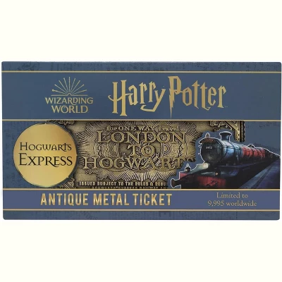 Fanattik Harry Potter Hogwarts Express Train Ticket Limited Edition Metal Replica 3 Fanattik Harry Potter Hogwarts Express Train Ticket Limited Edition Metal Replica - Image 3