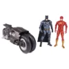 DC Comics The Flash Batcycle With Action Figures - 3pk